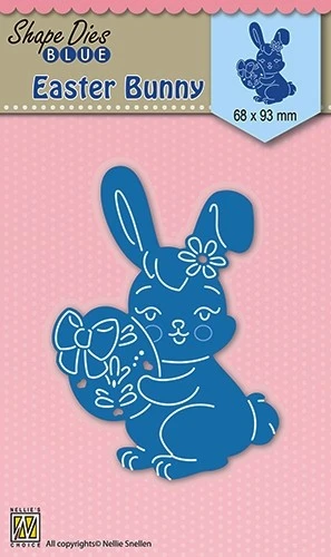 Snijmal - Nellie Snellen - Shape Dies Blue: Easter Bunny - SDB026