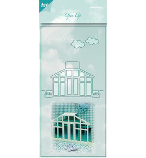 Snijmal - Joy! Crafts - Open-Up Stencil: Huisje - 6003/2010