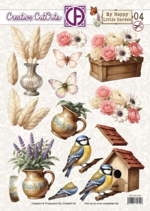 Push-out sheet - 3D - Creative Cut Outs - My Happy Little Garden 4