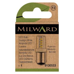 Milward LED Gloeilamp Push-In Daglicht Wit (47x17mm)