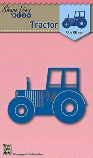 Snijmal - Nellie Snellen - Shape Dies Blue: Tractor - SDB002