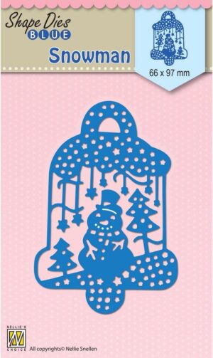 Snijmal - Nellie Snellen - Shape Dies Blue: Snowman - SDB070