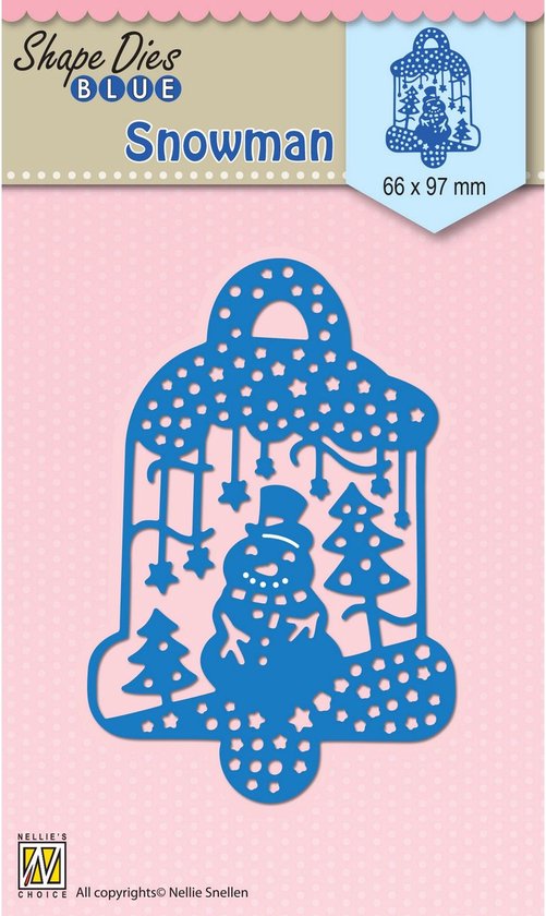 Snijmal - Nellie Snellen - Shape Dies Blue: Snowman - SDB070