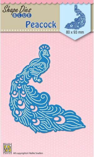 Snijmal - Nellie Snellen - Shape Dies Blue: Peacock - SDB042
