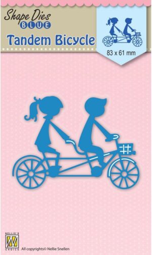 Snijmal - Nellie Snellen - Shape Dies Blue: Tandem Bicycle - SDB029