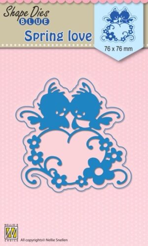 Snijmal - Nellie Snellen - Shape Dies Blue: Spring Love - SDB016