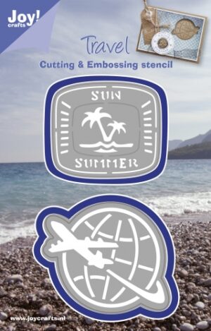 Snijmal - Joy! Crafts - Travel: Palmbomen & Vliegtuig - 1201/0094