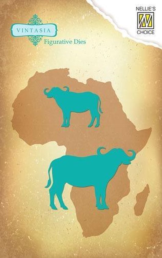 Snijmal - Nellie Snellen - Figurative Dies Big Five: Cape Buffalo - VIND029