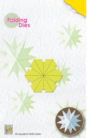 Snijmal - Nellie Snellen - Folding Dies: Christmas Ball Star Mini - NFD019