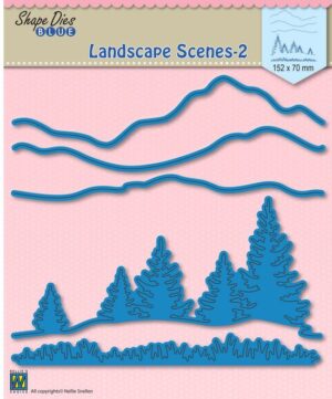 Snijmal - Nellie Snellen - Shape Dies Blue: Landscape Scenes 2 - SDB011