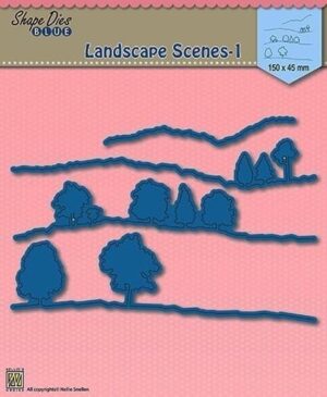 Snijmal - Nellie Snellen - Shape Dies Blue: Landscape Scenes 1 - SDB010