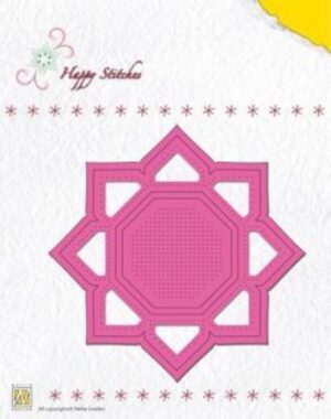 Snijmal - Nellie Snellen - Happy Stitches: Flower - HSD003
