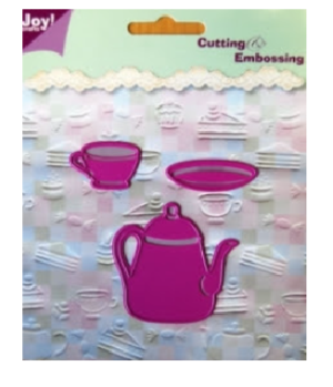 Snijmal - Joy! Crafts - Koffiepot & Schotel Klein - 6002/0117