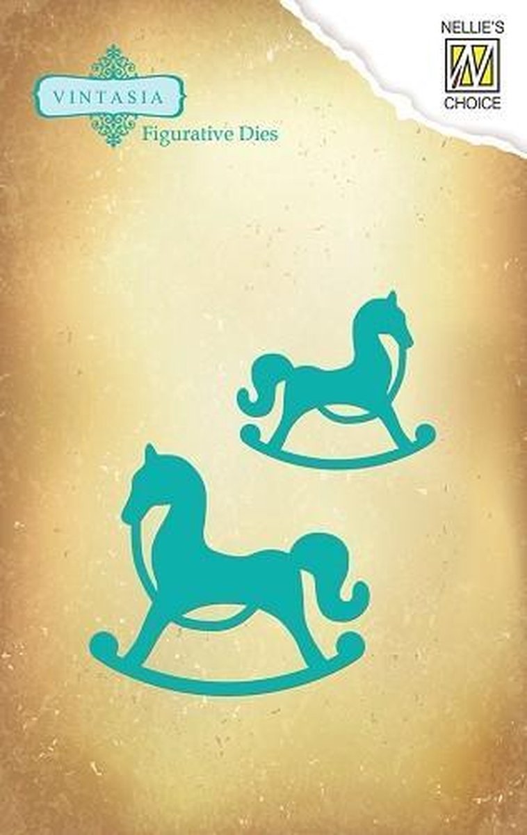 Snijmal - Nellie Snellen - Figurative Dies: Rocking Horses - VIND020