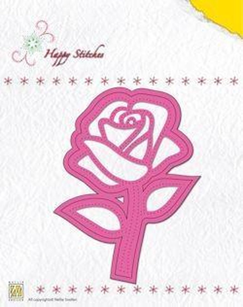 Snijmal - Nellie Snellen - Happy Stitches: Rose - HSD004