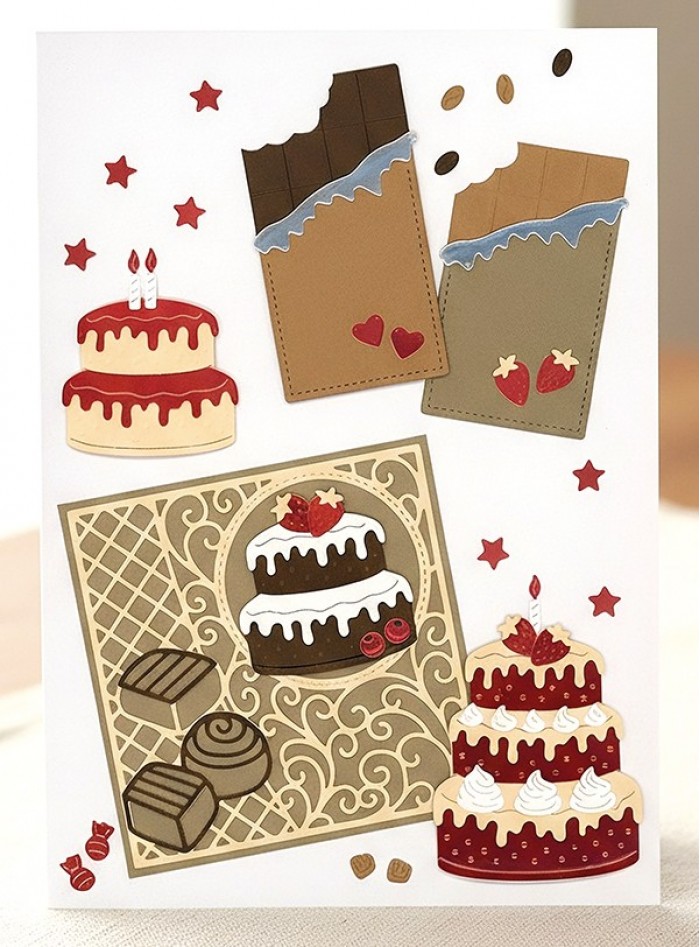 Snijmal - Berrie's Beauties - Sweet Moments: Stack Pie Party - BBD10089 - Afbeelding 2
