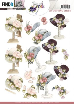 knipvel-3D - Precious Marieke - Ladies Hat - CD12196