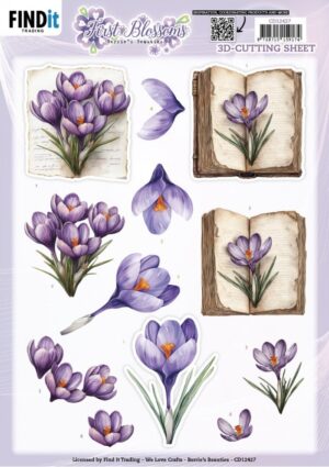 knipvel-3D - Berries Beauties - First Blossoms: Blooming Tales - CD12427