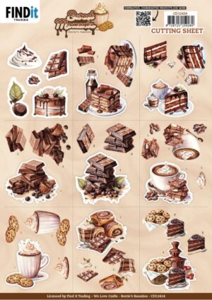 knipvel-3D - Berries Beauties - Sweet Moments - Mini - CD12434