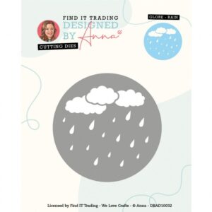 Snijmal - Designed By Anna - Mix & Match Cutting Dies: Globe Rain - DBAD10032