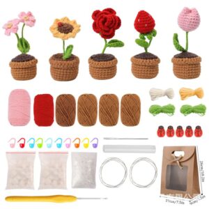 DIY Haakpakket - Flowers (5 stuks)