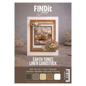 Find It Color - Linnen Kaartenkarton - Earth Tones - 14,8 x 21,0 cm