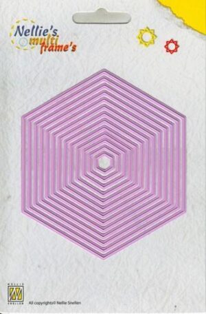 Snijmal - Nellie Snellen - Nellie's Multi Frames: Straight Hexagon - MFD059
