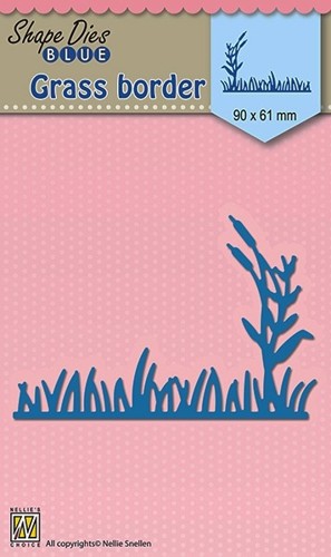 Snijmal - Nellie Snellen - Shape Dies Blue: Grass Border - SDB021