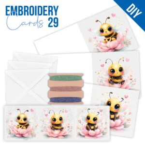 Embroidery Cards Nr. 29 Cute Bees