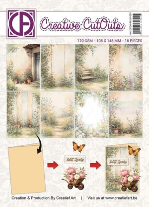 Creative Cut Outs Vintage perkament Collagepapier - My Happy Little Garden