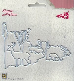 Snijmal - Nellie Snellen - Shape Dies: Christmas Window Scene 2 - SD131