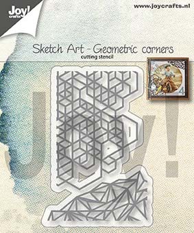 Snijmal - Joy! Crafts - Sketch Art: Geometric Corners - 6002/1311
