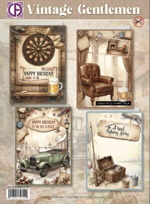 Creative Cut Outs - Kaartenpakket Vintage Gentlemen