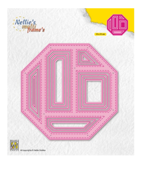 Snijmal - Nellie Snellen - Nellie's Multi Frames: Black Dies Octagon - MFD134