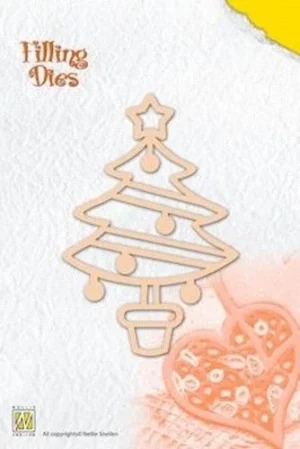 Snijmal - Nellie Snellen - Filling Dies: Christmas Tree - QD007