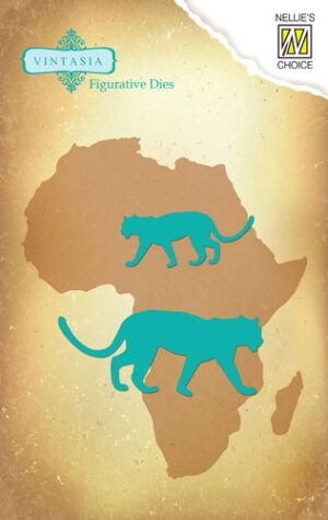 Snijmal - Nellie Snellen - Figurative Dies Big Five: African Leopard - VIND032