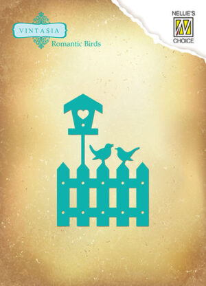 Snijmal - Nellie Snellen - Romantic Birds: Romantic Fence - VIND040