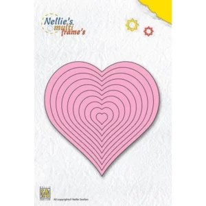 Snijmal - Nellie Snellen - Nellie's Multi Frames: Straight Heart - MFD060