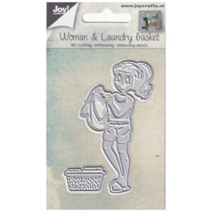 Snijmal - Joy! Crafts - Woman & Laundry Basket - 6002/0674