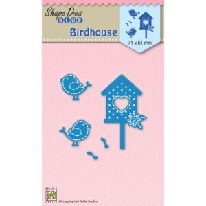Snijmal - Nellie Snellen - Shape Dies Blue: Birdhouse - SDB032
