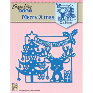 Snijmal - Nellie Snellen - Shape Dies Blue: Merry X-Mas - SDB065
