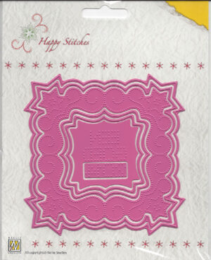Snijmal - Nellie Snellen - Happy Stitches: Christmas Square 1 - HSD002