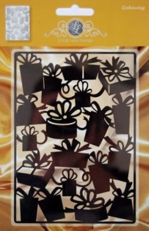 Snijmal - Joy! Crafts - Lin & Lene Design: Achtergrond Pakketjes - 1201/0042