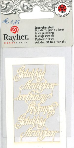 Snijmal - Rayher - Gelukkig Nieuwjaar - 80 874 102