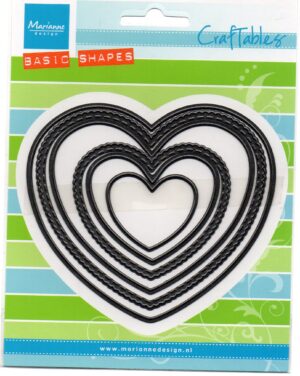 Snijmal - Marianne Design - Craftables Basic Shapes: Heart - CR1351