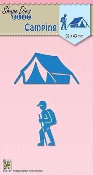 Snijmal - Nellie Snellen - Shape Dies Blue: Camping - SDB047