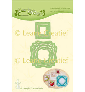 Snijmal - Leane Creatief - Frames Swirl & Postage Stamps - 45.6463