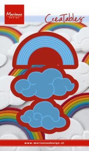 Snijmal - Marianne Design - Creatables: Rainbow & Clouds - LR0531