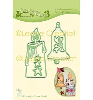 Snijmal - Leane Creatief - Candle & Christmas Bell - 45.6166