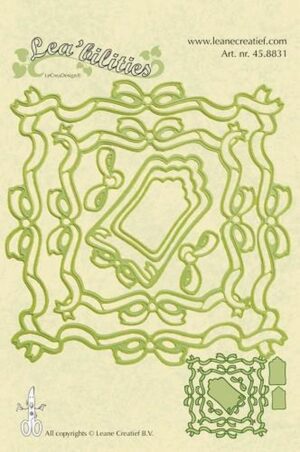 Snijmal - Leane Creatief - Frame Square Ribbons - 45.8831